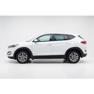 Боковые Подножки BlackLine (2 шт., Алюминий) Hyundai Tucson TL 2016-2021 гг. фото 1