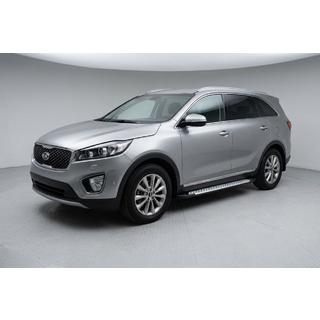 Боковые пороги Allmond Grey (2 шт., алюминий)