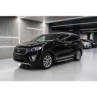 Боковые пороги Bosphorus Grey (2 шт., алюминий) Kia Sorento III UM 2014-2020 гг. фото 1