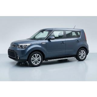 Боковые Подножки BlackLine (2 шт, Алюминий) Kia Soul II 2013-2018 гг. фото 1