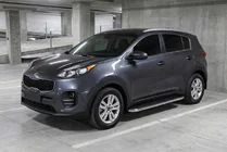 Kia Sportage 2015-2021 гг. Боковые Подножки Maydos V1 (2 шт., Алюминий и Нержавейка) фото 1