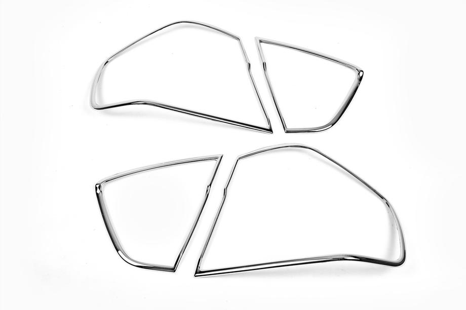BMW 3 серия E90/E91 2005-2011 гг. Хромированные накладки на задние фонари (2 шт., пластик) Фото 3