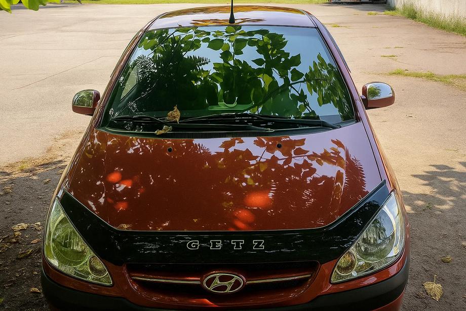 Hyundai Getz 2002- гг. Верхние накладки на зеркала (2 шт., пластик) Фото 3