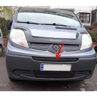 Renault Trafic Зимняя средняя решетка радиатора сверху номера