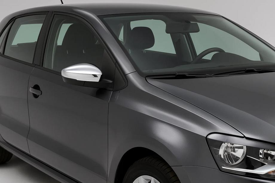 Volkswagen Polo 2010-2017 гг. Накладки на Зеркала HB (2 шт., Нержавеющая Сталь) Фото 1