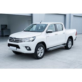 Боковые Подножки Rainbow (2 шт., Алюминий) Toyota Hilux 2015- гг. фото 1