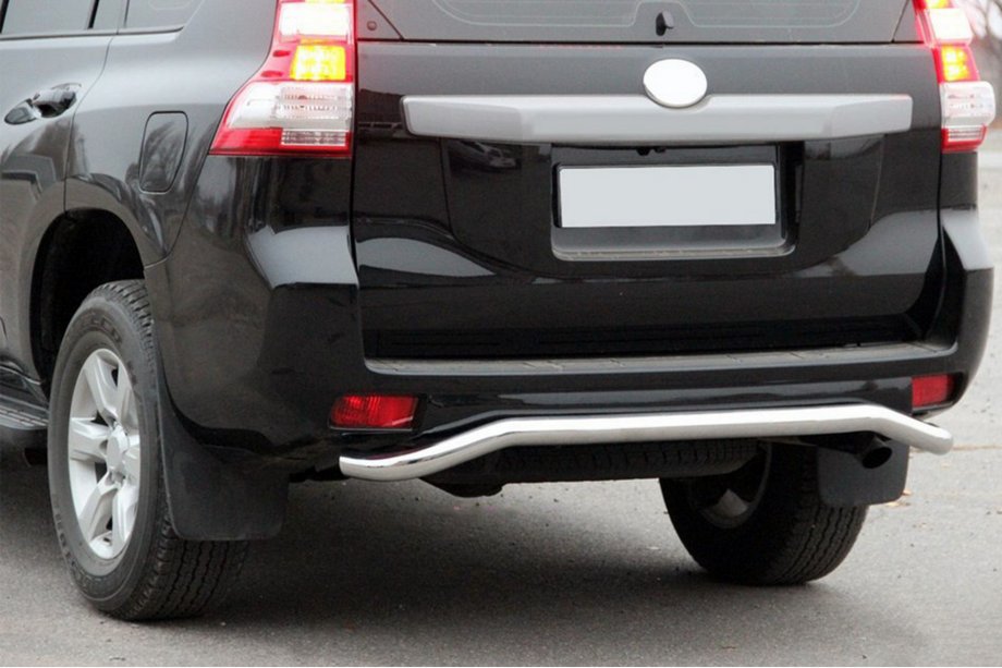Toyota Land Cruiser Prado 150 2009-2023 гг. Задняя дуга AK008 (нержавейка) Фото 3