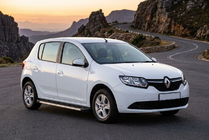Renault Sandero 2013-2022 гг. Боковые Подножки Maya V1 (2 шт., Алюминий) фото 1