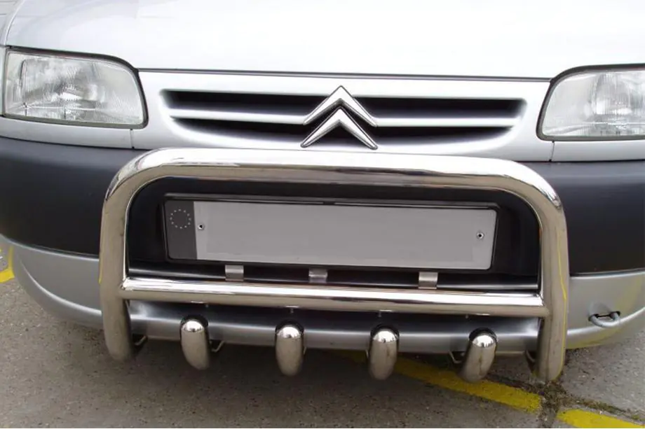 Citroen Berlingo 1996-2008 гг. Кенгурятник QT006 (нерж. сталь) Image