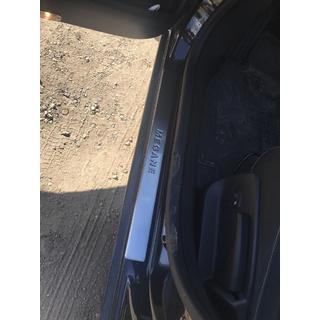 Накладки на пороги OmsaLine (4 шт, нержавейка) Renault Megane III 2009-2016 гг. фото 3