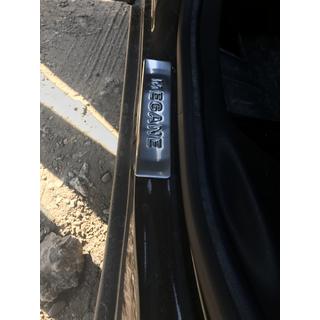 Накладки на пороги OmsaLine (4 шт, нержавейка) Renault Megane III 2009-2016 гг. фото 4