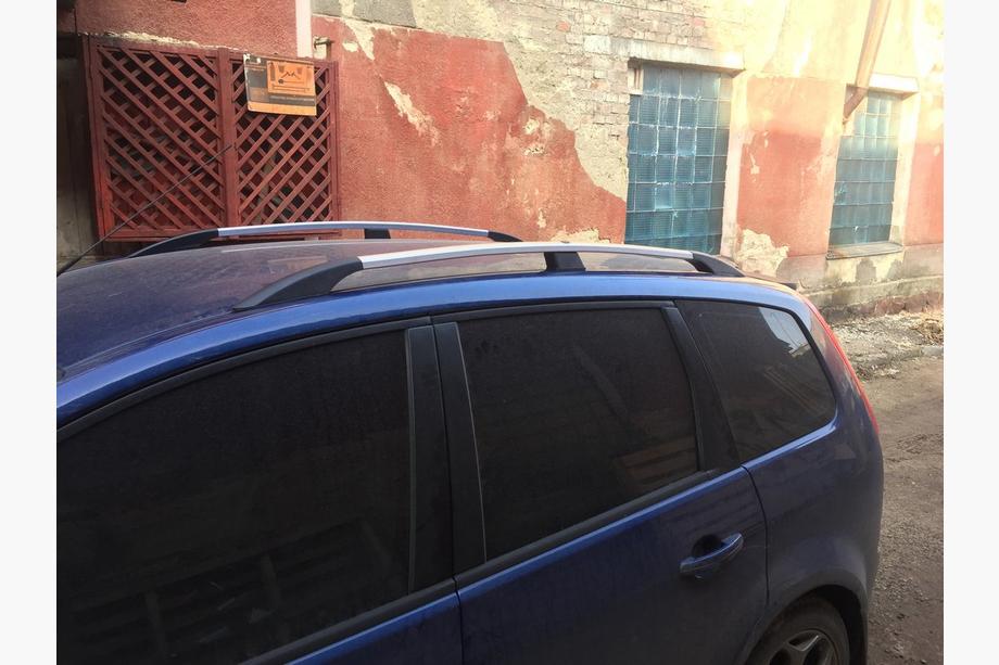 Ford C-Max 2004-2010 гг. Хромированные Рейлинги Пластиковые ножки Фото 6