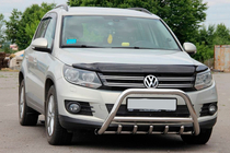 Volkswagen Tiguan 2007-2016 гг. Кенгурятник WT003 (нержавейка) фото 1