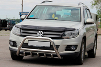 Volkswagen Tiguan 2007-2016 гг. Кенгурятник WT003 (нержавейка) фото 3
