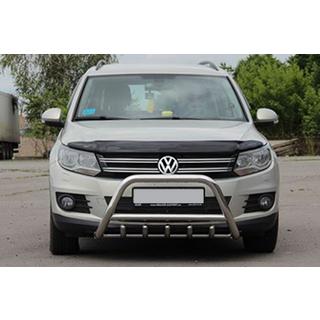 Кенгурятник WT003 (нержавейка) Volkswagen Tiguan 2007-2016 гг. фото 2