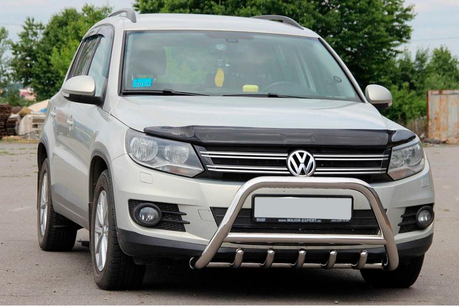 Volkswagen Tiguan 2007-2016 гг. Кенгурятник WT003 (нержавейка) Image