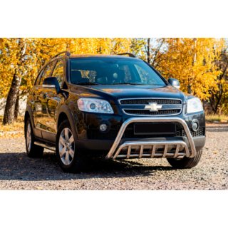 Передняя Дуга WT002 (Нержавейка) Chevrolet Captiva 2006-2019 гг. фото 1
