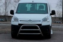 Citroen Berlingo 2008-2018 гг. Защита переднего бампера WT022 (нержавейка) фото 1