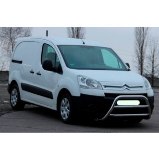 Защита переднего бампера WT022 (нержавейка) Citroen Berlingo 2008-2018 гг. фото 3