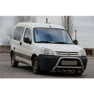 Кенгурятник WT003 Нержавейка Citroen Berlingo 1996-2008 гг. фото 3