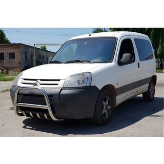 Кенгурятник WT003 Нержавейка Citroen Berlingo 1996-2008 гг. фото 4