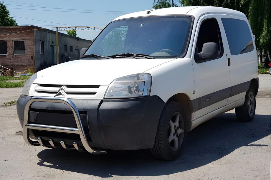 Citroen Berlingo 1996-2008 гг. Кенгурятник WT003 Нержавейка 60мм Фото 4