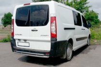 Citroen Jumpy 2007–2017 гг. Задняя дуга Double (нержавейка) фото 1
