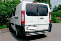 Citroen Jumpy 2007–2017 гг. Задняя дуга Double (нержавейка) фото 3