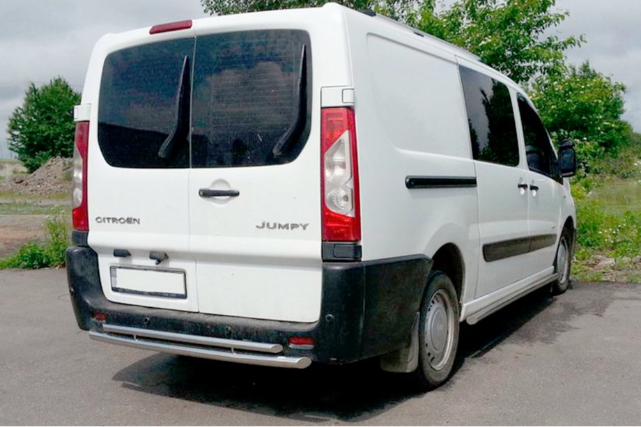 Citroen Jumpy 2007–2017 гг. Задняя дуга Double (нержавейка) Image