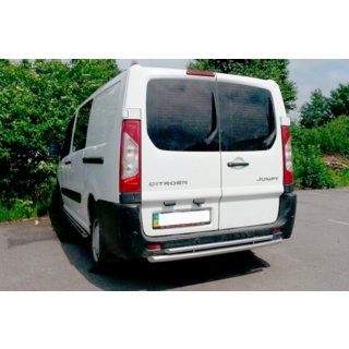 Задняя дуга AK-002-Двойная (нерж. сталь) Peugeot Expert 2007-2016 гг. фото 3