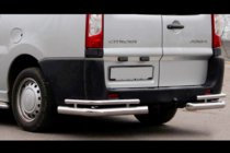 Citroen Jumpy 2007–2017 гг. Задние углы Double (2 шт., нержавейка) фото 1