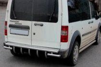 Ford Connect 2006–2009 гг. Задняя дуга AK-design (нержавейка) фото 2