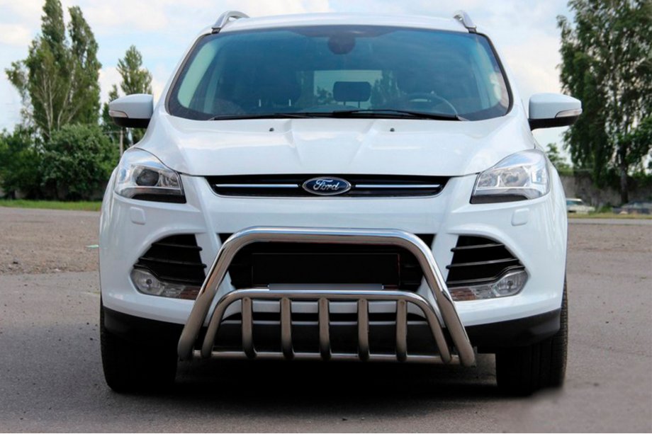 Ford Kuga/Escape 2013-2019 гг. Защита переднего бампера WT002 (нерж. сталь) Image