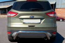 Ford Kuga 2008-2013 гг. Задняя дуга AK007 (нерж сталь) фото 1