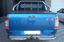 Ford Ranger 2007-2011 гг. Задние угловые дуги AK003 (2 шт., нержавейка) фото 1
