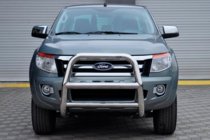 Ford Ranger 2011–2022 гг. Передняя защита WT018 (нержавейка) фото 2