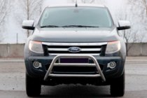 Ford Ranger 2011–2022 гг. Передняя защита WT022 (нержавейка) фото 1