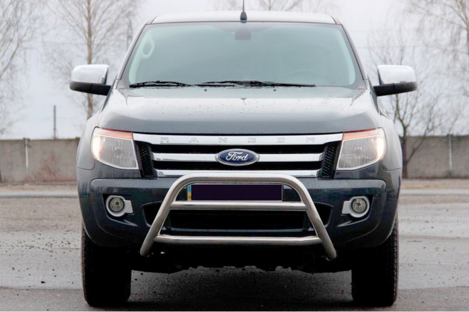 Ford Ranger 2011–2022 гг. Передняя защита WT022 (нержавейка) Image