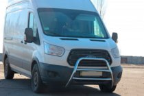 Ford Transit 2014- гг. Защита переднего бампера WT022 (нержавейка) фото 3
