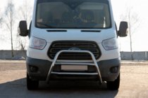 Ford Transit 2014- гг. Защита переднего бампера WT022 (нержавейка) фото 1