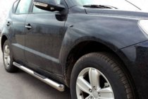 Geely Emgrand X7 2011- гг. Боковые трубы (2 шт., нержавейка) фото 1