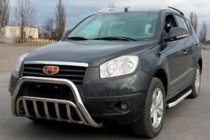 Geely Emgrand X7 2011- гг. Защита переднего бампера WT002 (нерж. сталь) фото 1