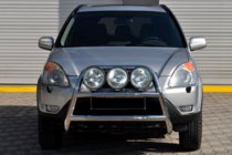 Honda CRV 2001-2006 гг. Кенгурятник WT018 (нержавейка) фото 1