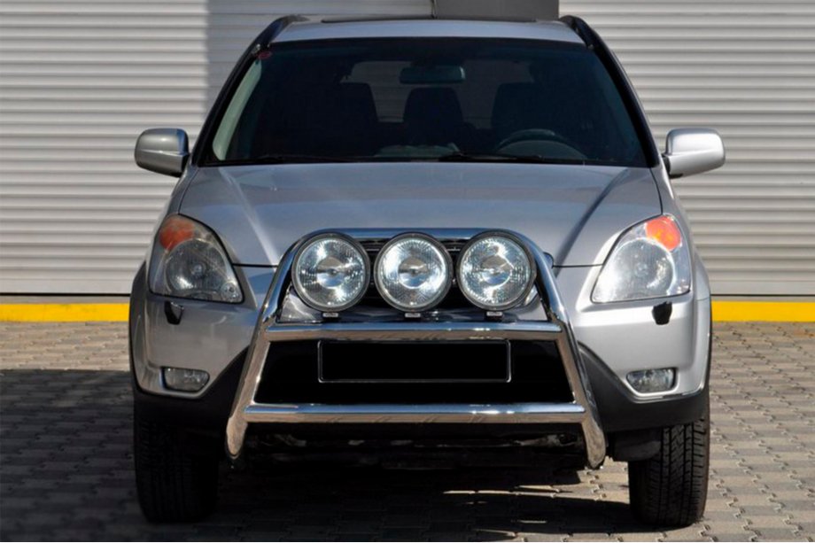 Honda CRV 2001-2006 гг. Кенгурятник WT018 (нержавейка) Image