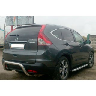 Задняя дуга AK007 (нерж сталь) Honda CRV 2012-2016 гг. фото 2