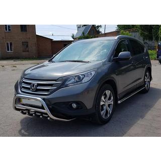 Передняя защита WT003 (нержавейка) фото 4