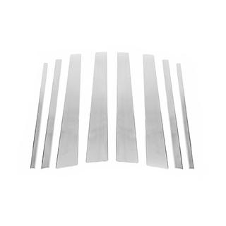 Накладки на дверные стойки из нержавеющей стали (8 шт) фото 2