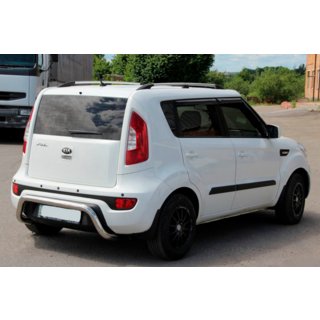 Задняя дуга AK002 (нержавейка) Kia Soul I 2008-2013 гг. фото 1