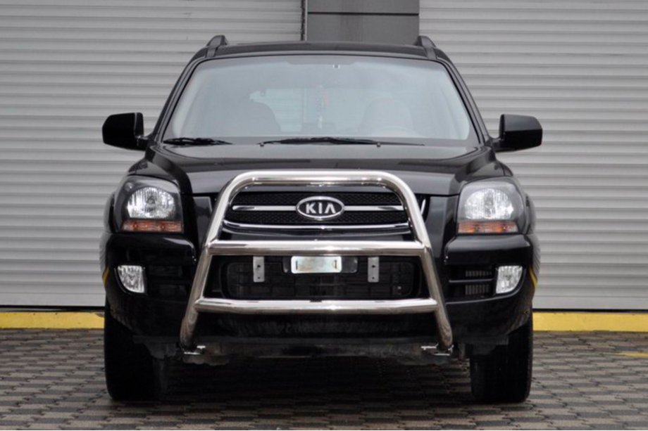 Kia Sportage 2004-2010 гг. Кенгурятник WT018 (нержавейка) Фото 3