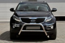 Kia Sportage 2010-2015 гг. Защита переднего бампера WT006 (нержавейка) фото 1